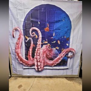New Octopus shower curtain